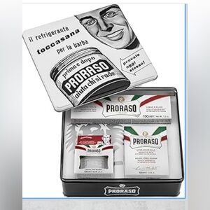 PRORASO Vintage Toccasana sensitive skin shaving Tin Gift set Set 3Pc